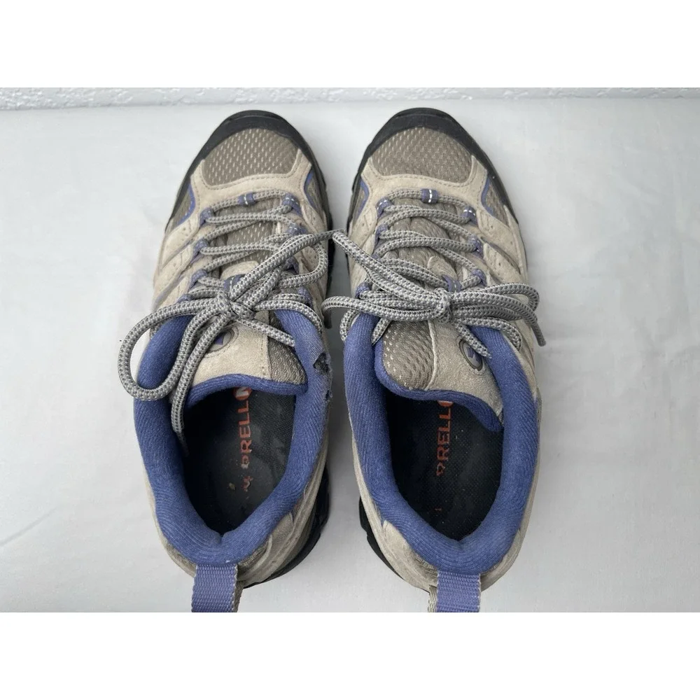Merrell Moab 3 Hiking Shoes Womens Sz 6.5 Waterproof Sneakers Gray Blue Altitude
